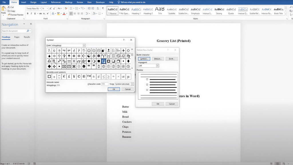 choose a checkbox symbol