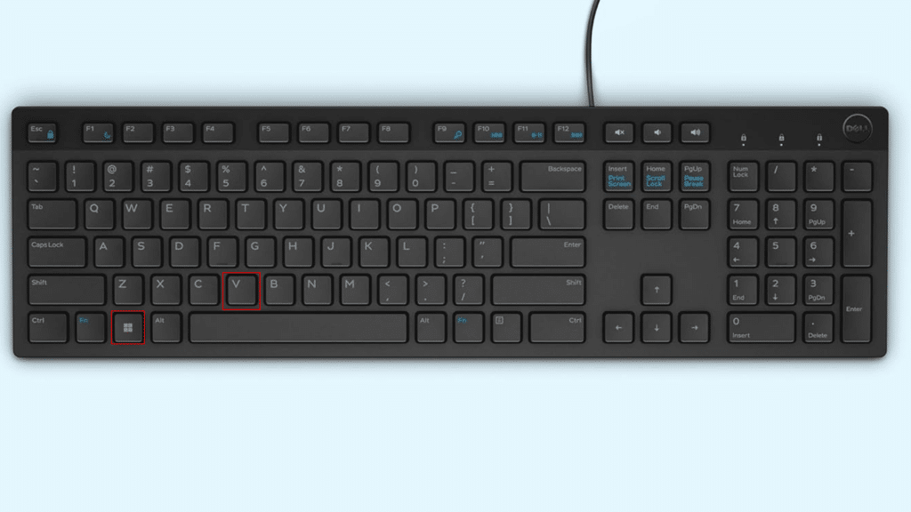 how to open clipboard on windows using keyboard shortcuts