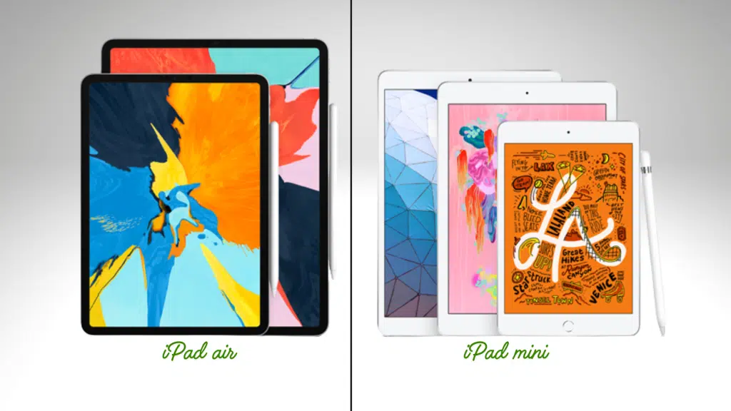 ipadair ipadmini