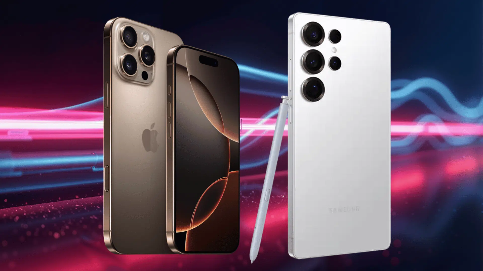 iphone sixteen pro max vs samsung stwentyfive ultra