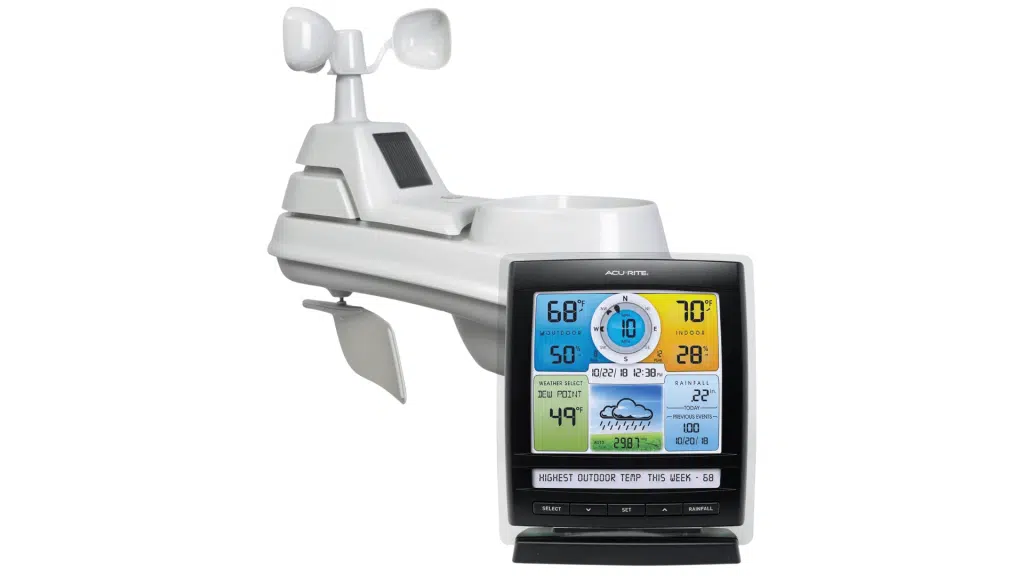 acu rite iris 5 in 1 weather station best indoor outdoor thermometer