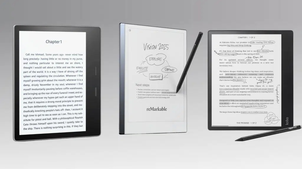 kindle scribe vs competitors