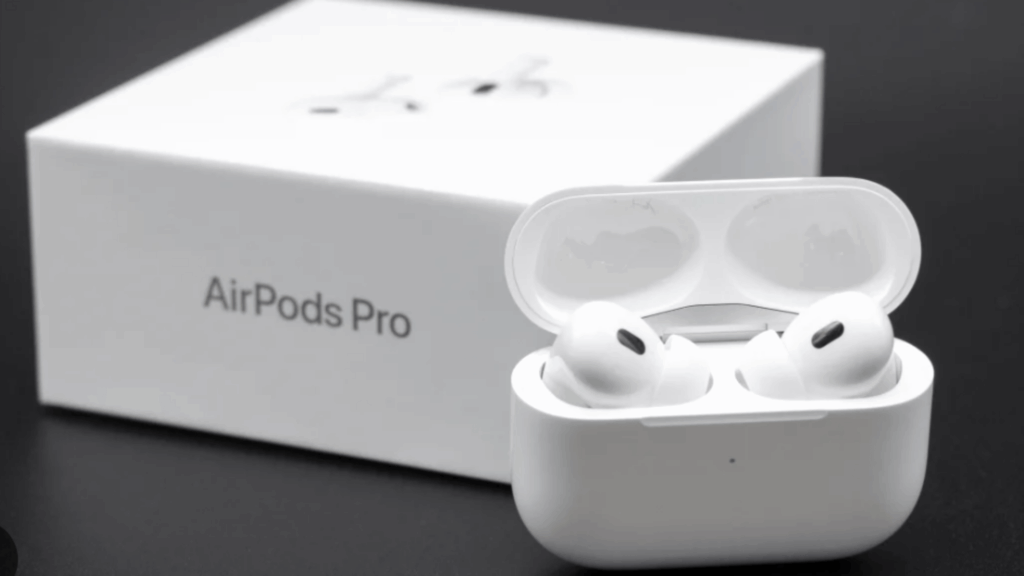 airpod pro 3 image with the box and case