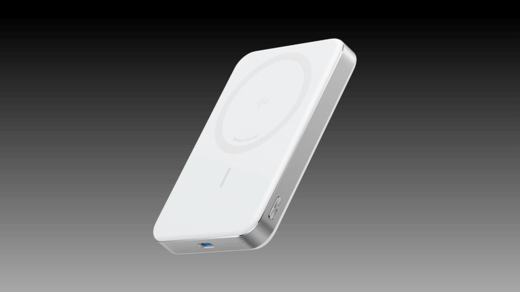 anker wireless power bank with qi charging pad, slim portable charger with usb port for smartphones and wireless charging devices