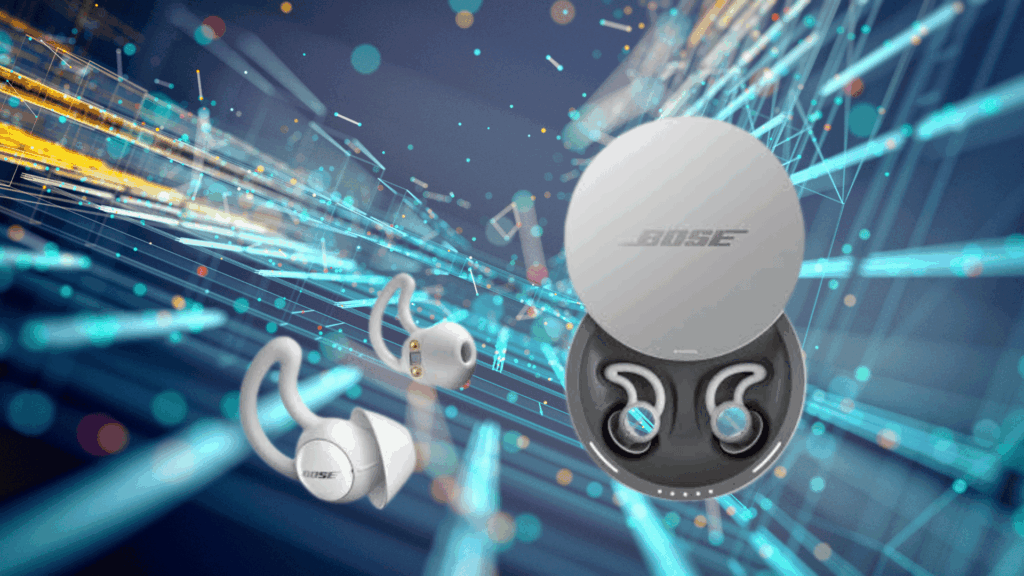 bose Sleepbuds II wireless sleep earbuds with charging case designed for comfortable overnight use and noise masking sleep sounds.