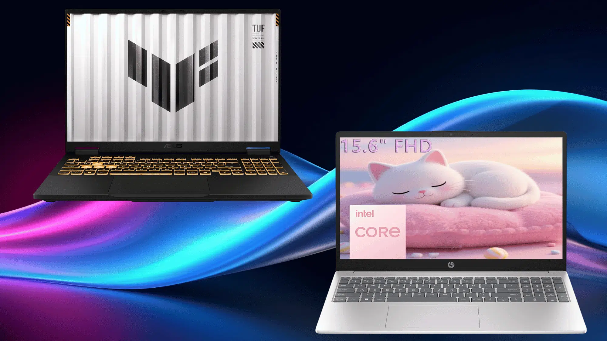 asus vs hp side by side comparison