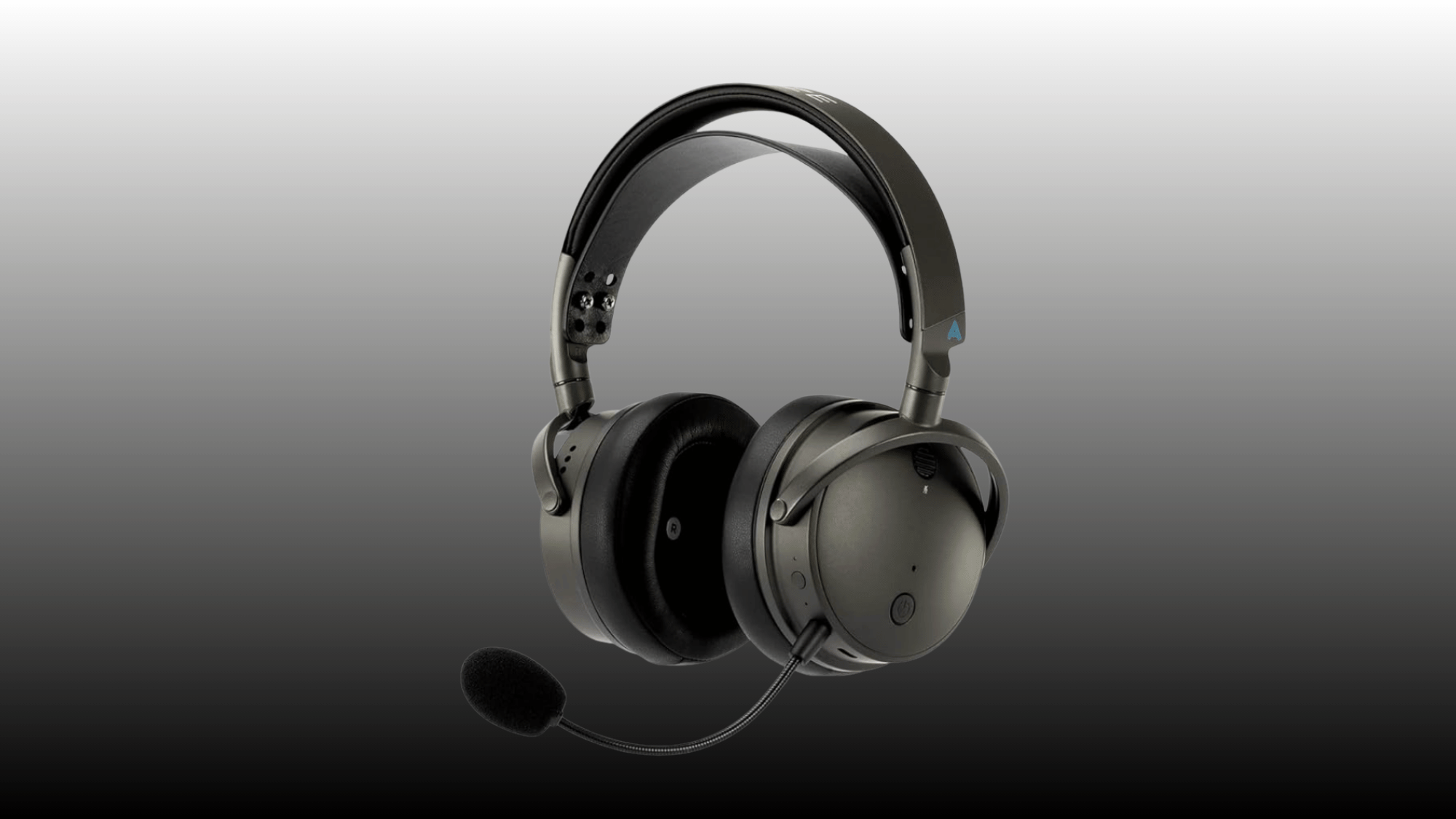 audeze Maxwell wireless gaming headset on plain background