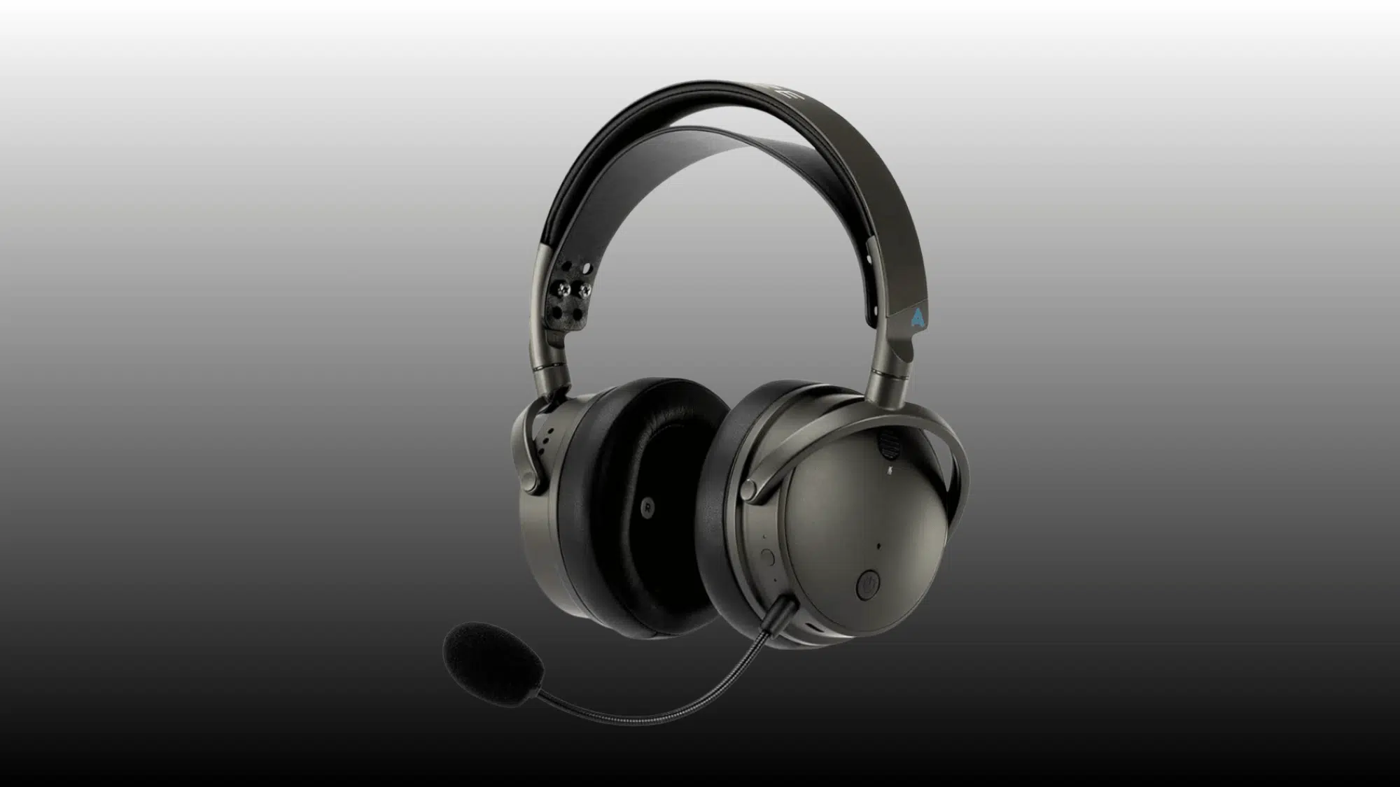 audeze Maxwell wireless gaming headset on plain background