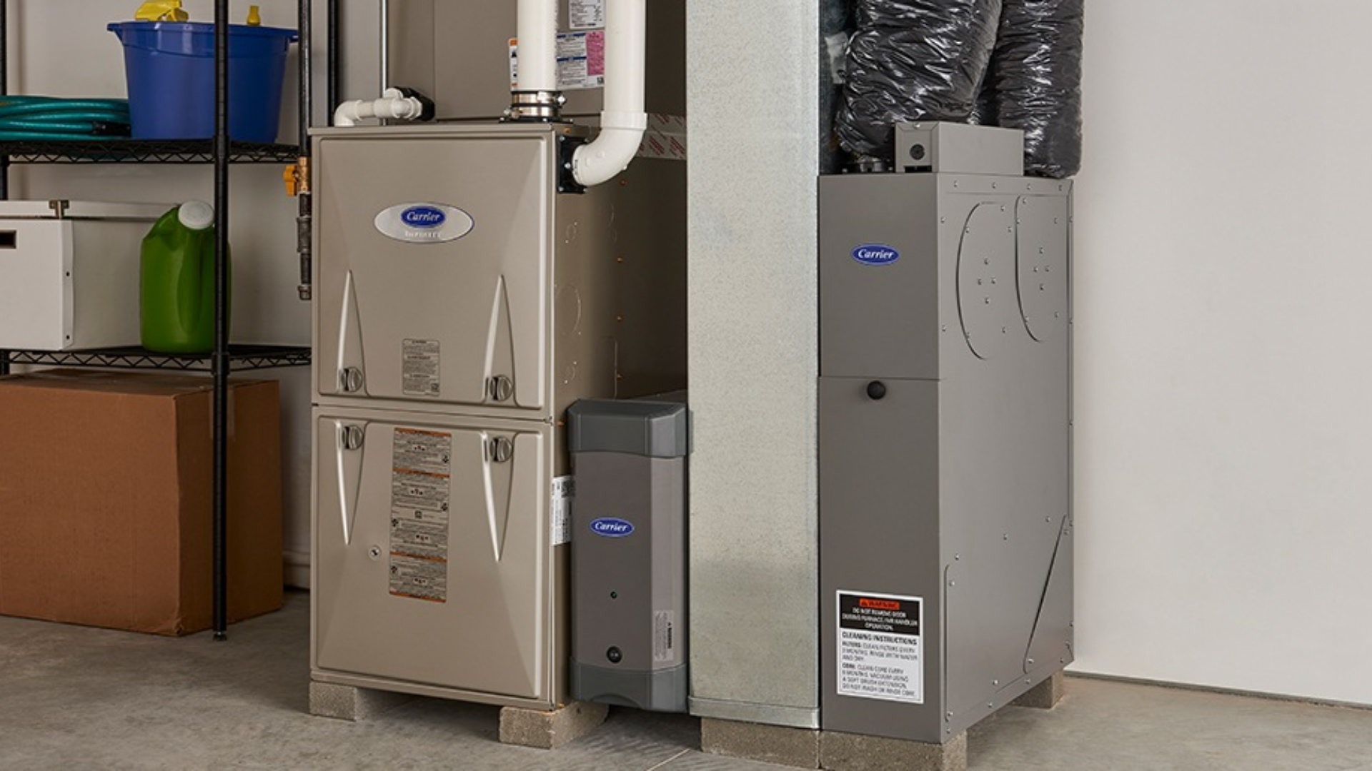 high efficiency furnace for energy saving home heating and steady indoor comfort in an house setup in front of white wall with other ascessories