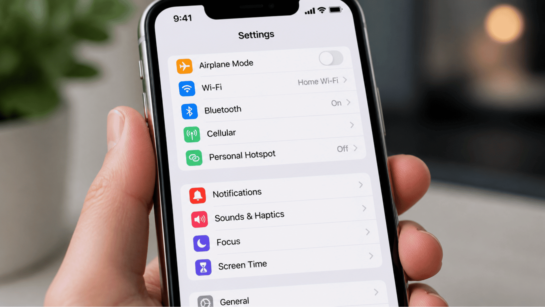 iphone settings screen showing screen time option ready to begin parental controls setup (1)