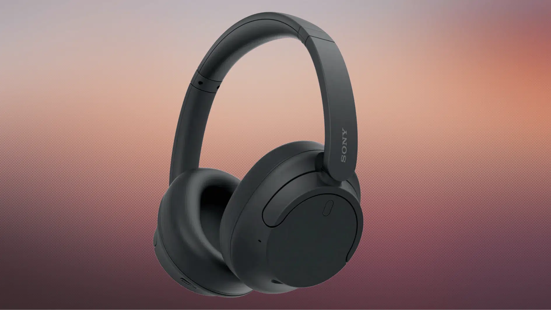 sony wh-ch720n black wireless noise canceling over-ear headphones product image