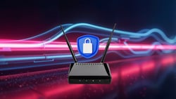 wifi router on a tech neon stream background-250x250