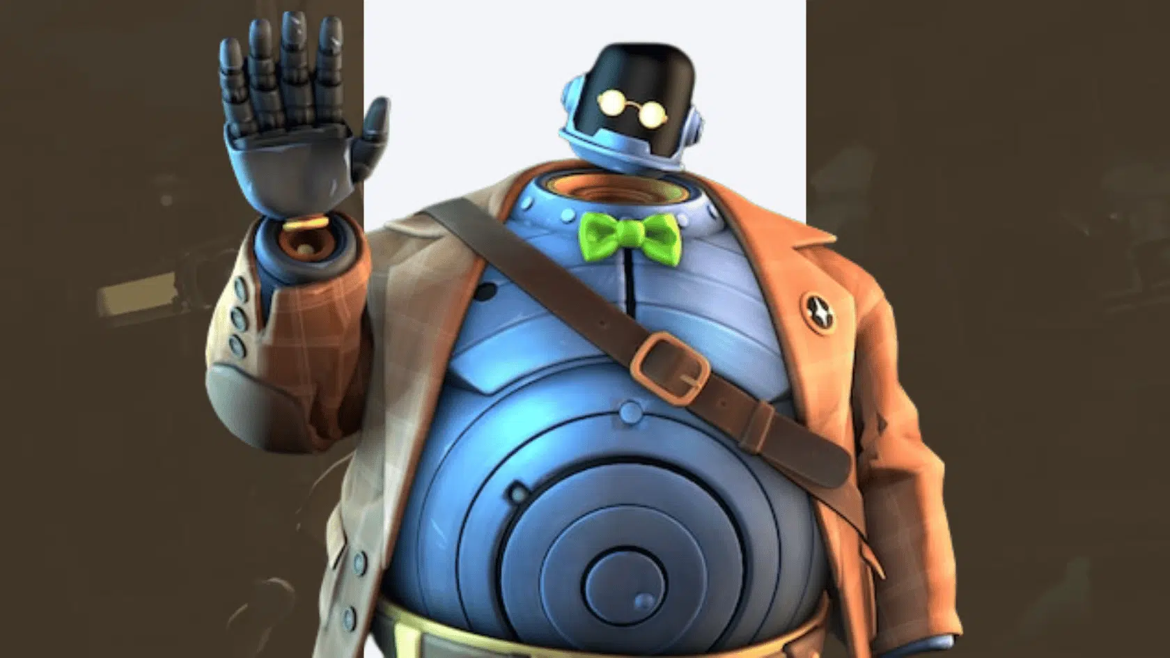 3d style presentation of deadlock character dynamo in a detailed game environment presentation
