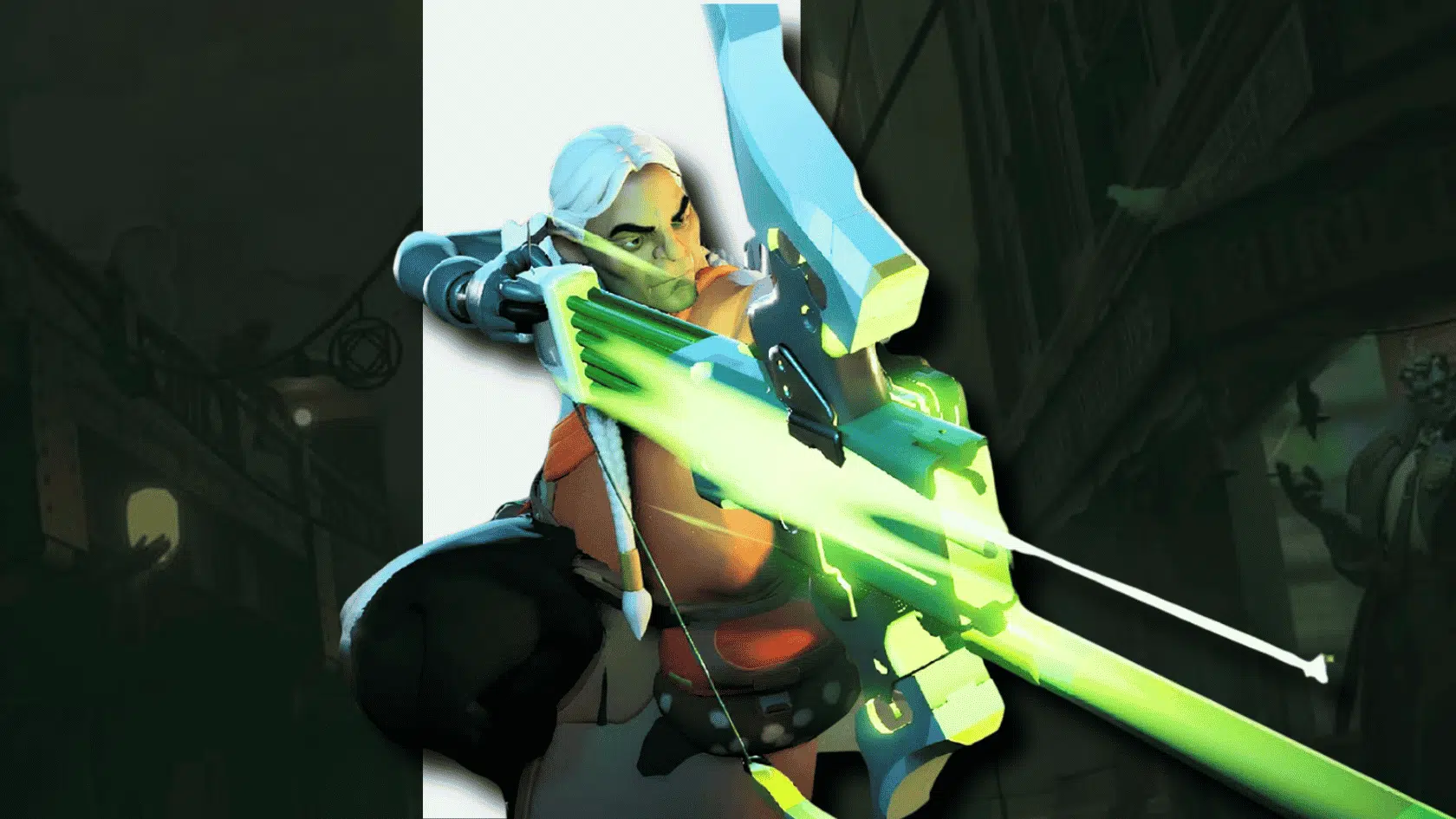 3d style presentation of deadlock character grey talon in a detailed game environment presentation