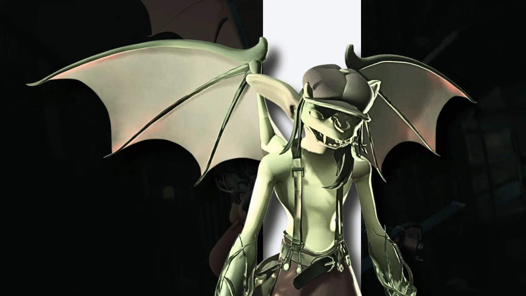 3d style presentation of deadlock character ivy in a detailed game environment presentation