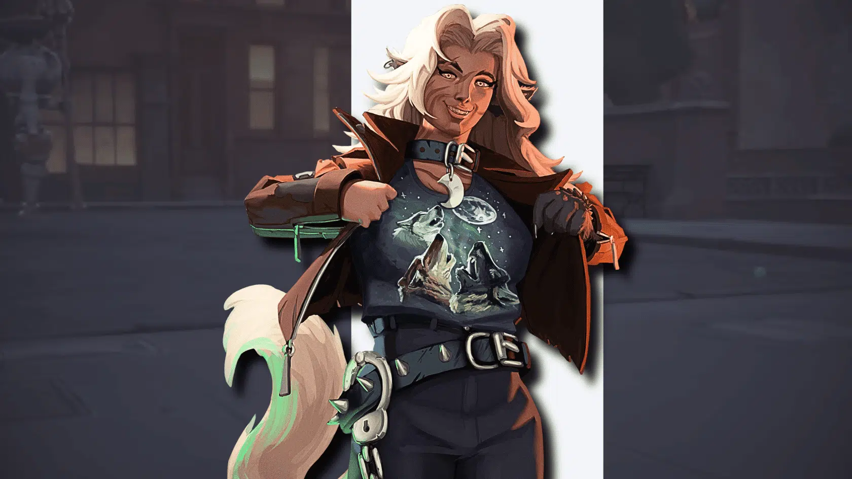 3d style presentation of deadlock character silver in a detailed game environment presentation