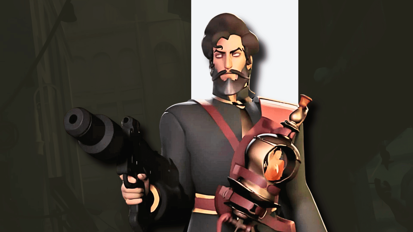 a 3d style presentation of deadlock character mirage in a detailed game environment presentation