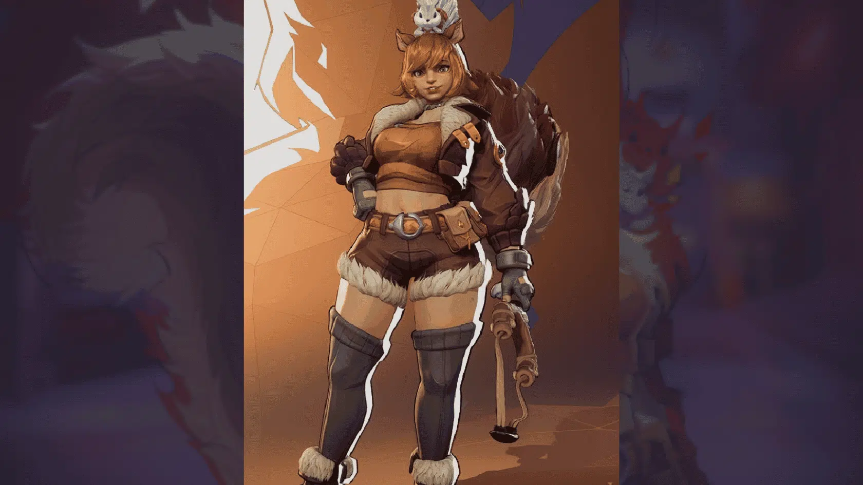 marvel rivals character squirrel girl character image on a blurred background