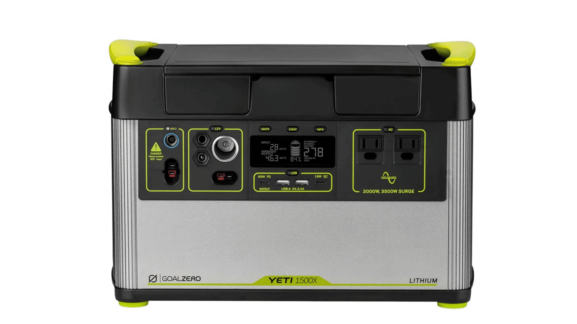 a goal zero yeti 1500x portable power station for charging devices during camping and outdoor trips