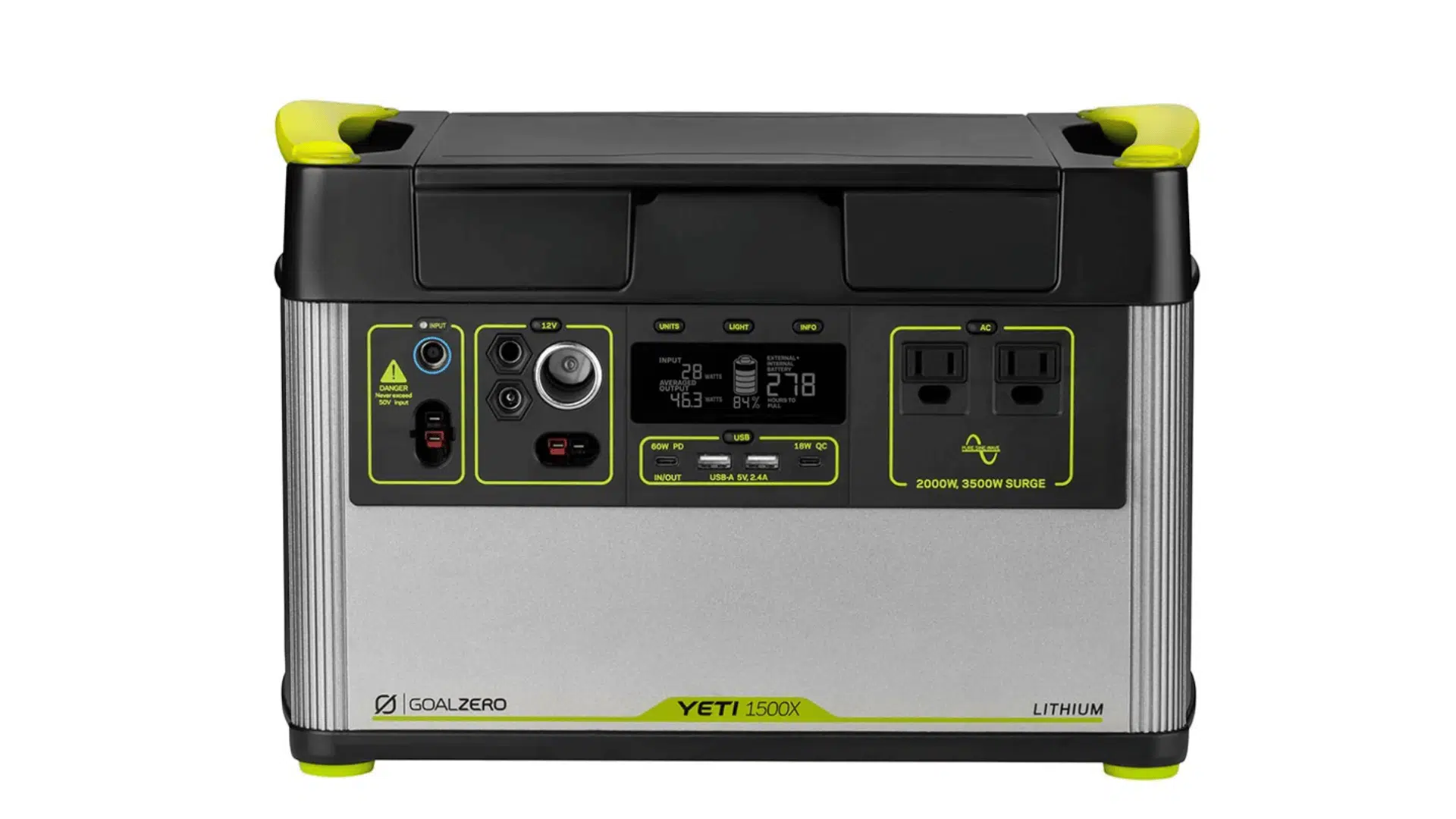 a goal zero yeti 1500x portable power station for charging devices during camping and outdoor trips
