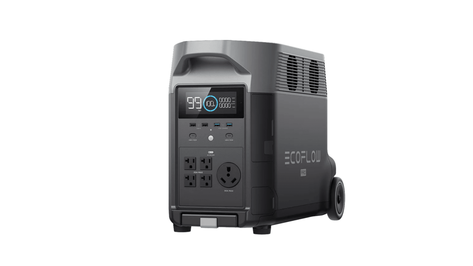 ecoflow delta pro portable power station with high capacity backup power for home and rv use