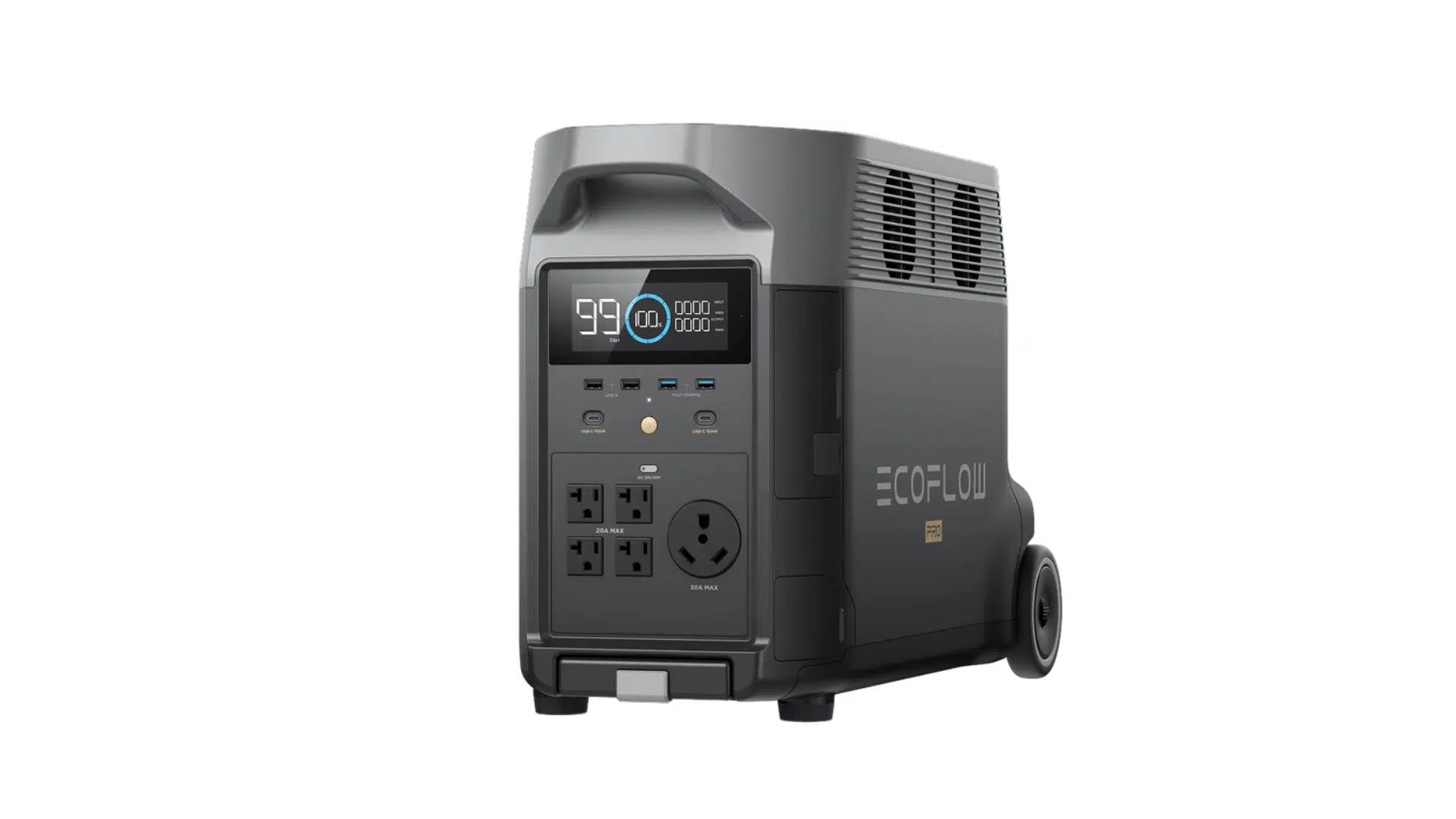 ecoflow delta pro portable power station with high capacity backup power for home and rv use