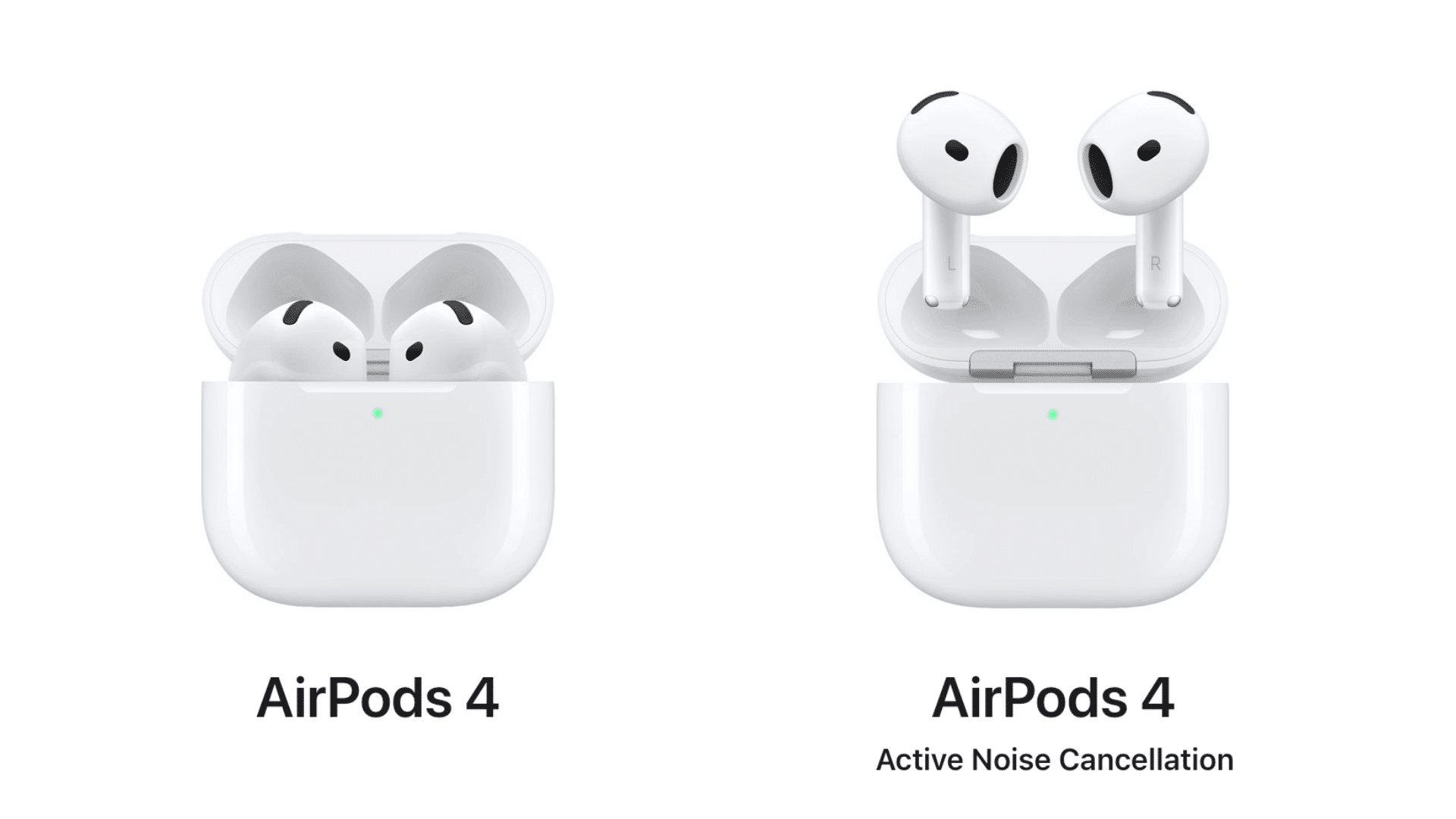 fourth generation apple airpods with charging case shown on clean white background in a simple product display