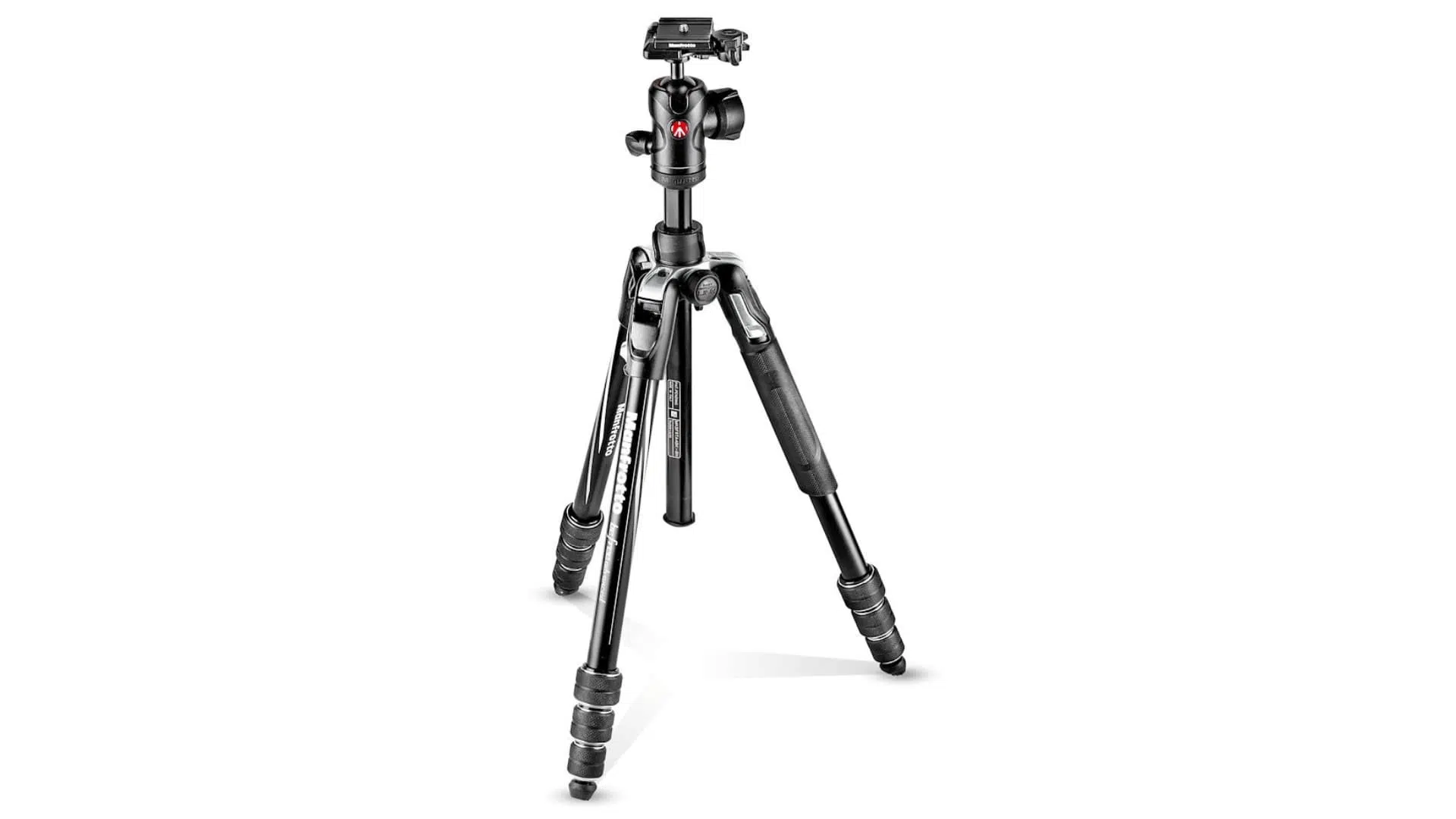 manfrotto befree advanced travel tripod with compact black design and adjustable legs for photographers on the move