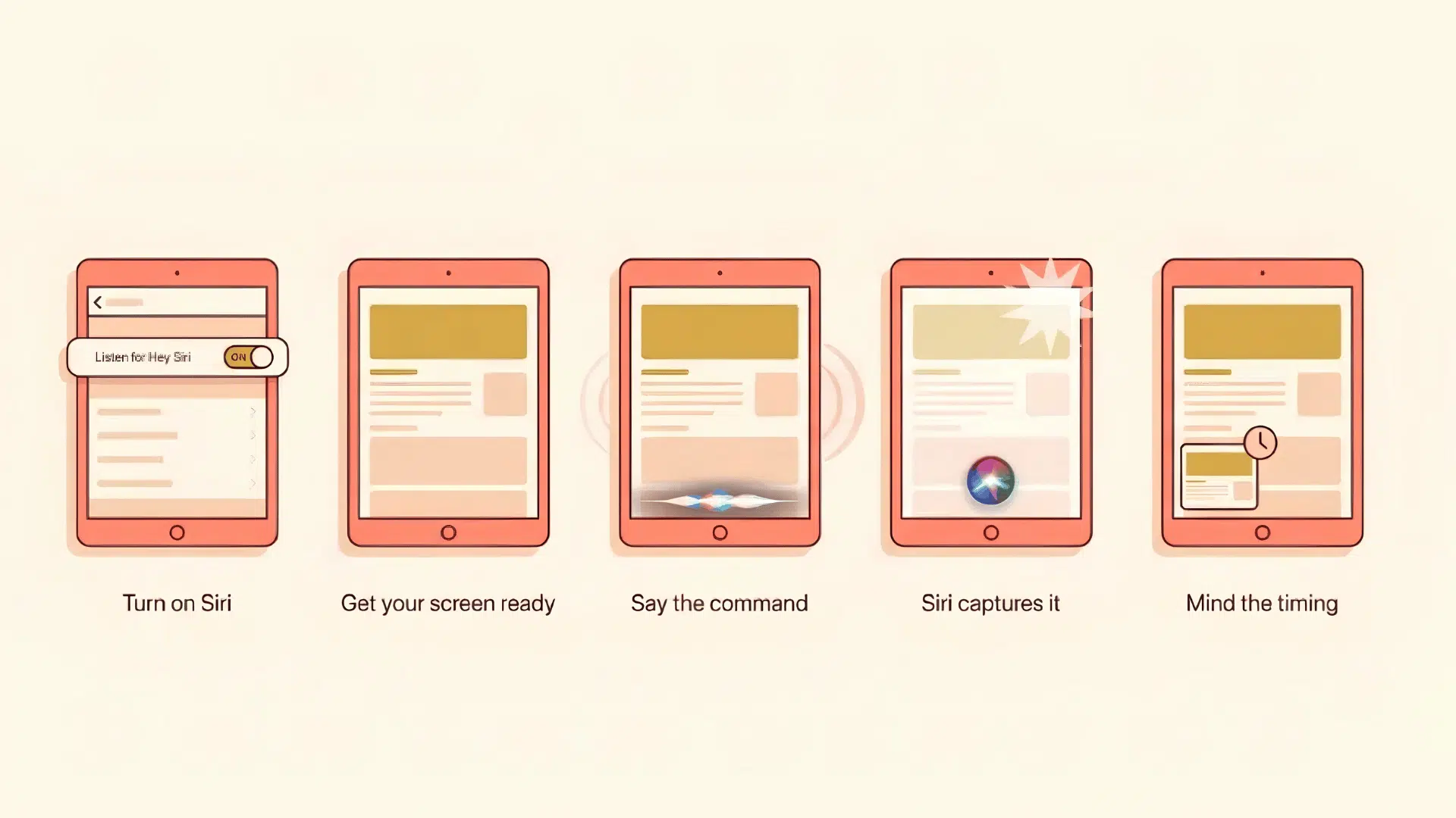 using a hey siri voice command to take a screenshot on an ipad hands-free