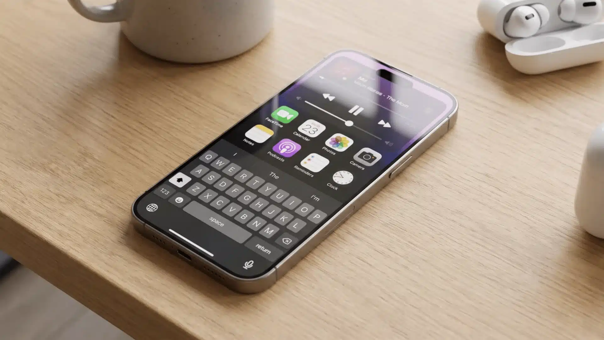 Modern iPhone showing everyday areas where haptic feedback is used