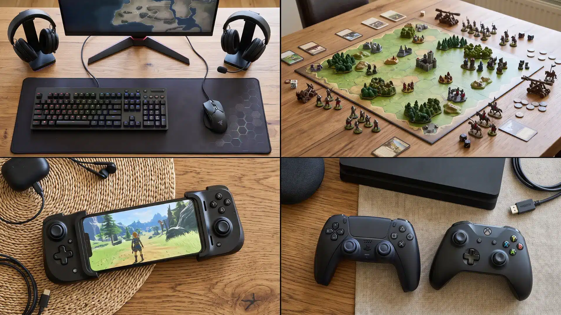 Gaming devices and accessories representing multiple genres and platforms